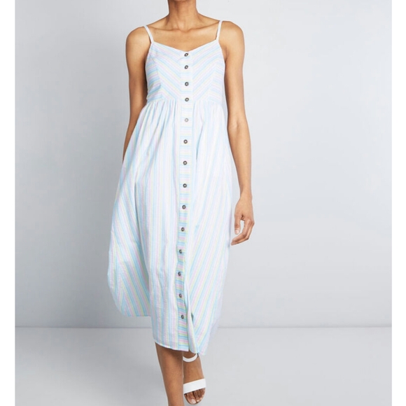 Modcloth Dresses & Skirts - Modcloth Quite Clearly Charismatic Midi Dr…